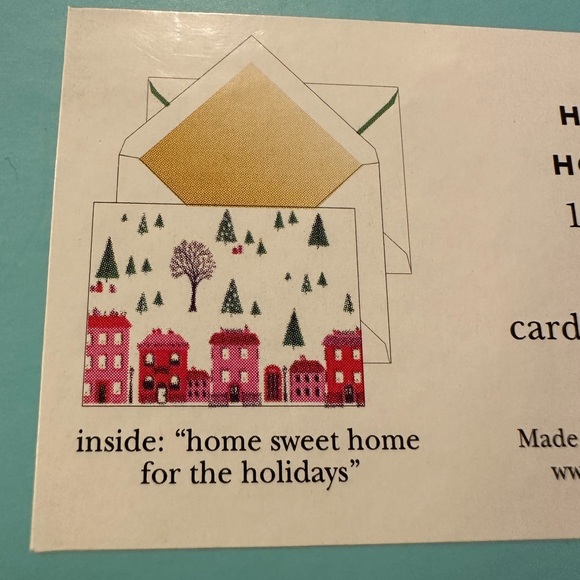 Kate Spade Holiday Village Holiday Card Set - Picture 6 of 6